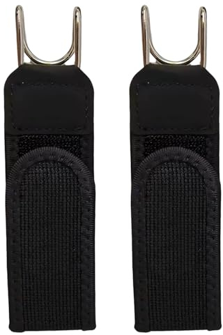 Moerstar 2 cinturones sin hebilla con gancho de metal, cinturón sin hebilla para hombre y mujer, cinturón de gancho de metal invisible ajustable para trabajo, ocio, ocasiones comerciales, Negro