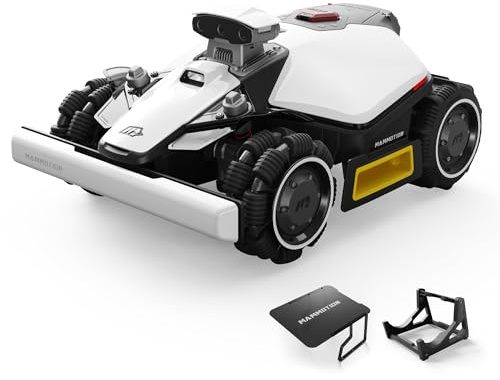 MAMMOTION LUBA mini 2 AWD 1000 Robot Tagliaerba con Garage mini & Supporto per Autolavaggio per 1000m², Visione AI Tri-Camera e Posizionamento NetRTK, Mappatura Automatica, DropMow, Pendenza 80%