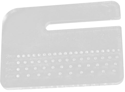 LALAFINA Placa Perforadora de Acrílico 4 Mm Grueso, Herramienta Multifuncional para Punzonado de Cuero, Ayuda para Pinchar y Sacabocados, Accesorio Adecuado para Artesanía en Cuero