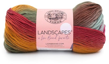 Lion Brand Yarn Company 100 g 100% Acryl Landscapes Garnknäuel, Wüstenfrühling, 545-204, 10,25 x 10,25 x 19,78 cm