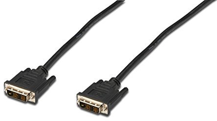 Digitus AK-320100-030-S 3m DVI-D DVI-D Negro cable DVI - Cables DVI (3 m, DVI-D, DVI-D, Macho, Macho, Negro)