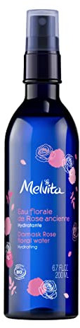 Melvita - Acqua floreale di rosa rivitalizzante biologica - Lozione idratante e rinfrescante - Senza profumo - 100% naturale - Certificata biologica e vegana - Flacone da 200 ml