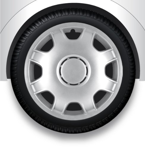 ZentimeX Z732472 Radkappen Radzierblenden universal 13 Zoll Silver