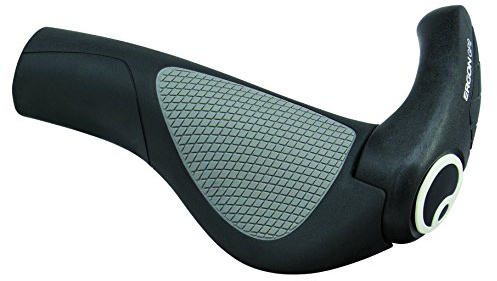 Ergon GP2-S Lenker Griffe Integral BarEnd Alu, Schaltung Standard, Farbe schwarz