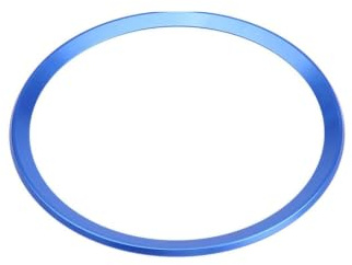 Rivestimento del coperchio del volante, rivestimento del coperchio dell'anello del volante dell'automobile in lega di alluminio per A1 (Blu)