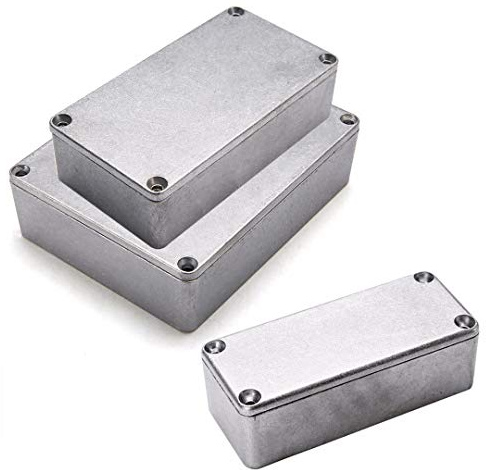 Enclosure Electronics SUPERTOOL 119(L) x 94(W) x 34(H) IP54 Aluminium Electronics Project Box Case Enclosure Outdoor/External Enclosure Power Junction Box Complete with Connector