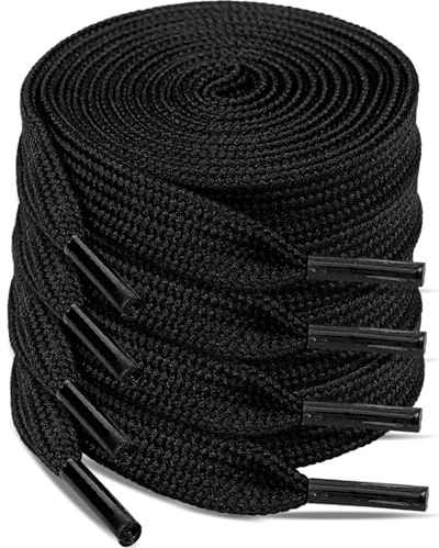 4 paia Lacci Piatti per Scarpe da Ginnastica e Sneakers Larghezza 8 mm-120