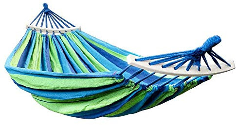 LIANYG Hängematte Outdoor doppelte Leinwand Hängematte Tragbare Reisen Überleben Camping Hängende Stuhl Swing Chair Hängematte Zelt 661 (Color : Blue)