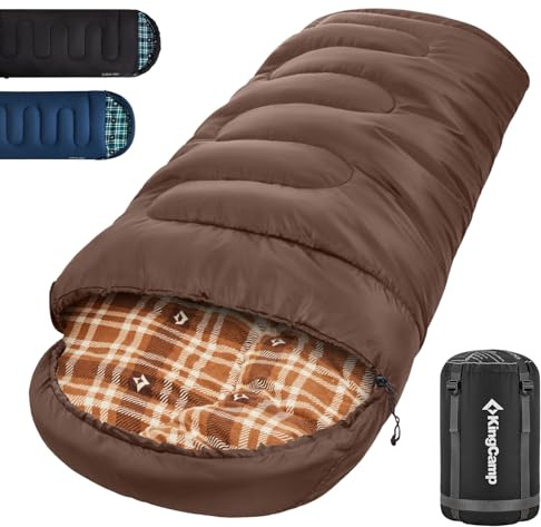 KingCamp Unisex vuxen filt sovsäck Camp, 400 g kaffe, L