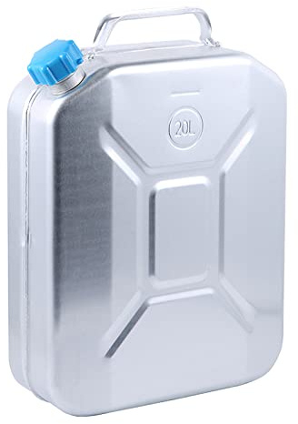 LPLND Aluminium Benzinkanister Metall Kanister Benzin Metall Kraftstoffkanister Für Benzin Diesel Notfall Backup(Size:20L)