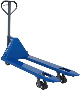 BiGDUG Deluxe Pallet Truck - 3000kg Capacity - Fork Size 540w 1150d mm - Quick Lift - Euro Pallets - Silent Roll - Blue