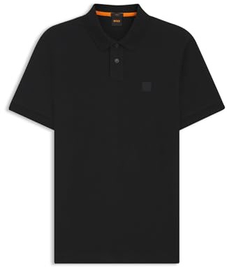 BOSS Mens Passenger Stretch-Cotton Slim-fit Polo Shirt with Logo Patch
