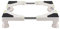 Réfrigérateur Heavy Duty Support pour Réfrigérateur Base de Congélateur Support pour Sèche-linge réglable Machine à laver (4 pieds hauteur modèle C)