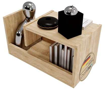 CraftPAK Wohnzimmer Tisch für Couch Trio | 3 mögliche Aufstellmöglichkeiten | Beistelltisch aus hochwertigem Holzwerkstoff | Stabiler & moderner Couchtisch beige mit zusätzlicher Ablagefläche