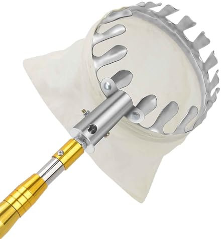 Raccoglitore di Frutta con Asta Telescopica 2M/4M/7M Inox Leggero, Mela Raccoglitrice,Raccogli Frutta da Albero,Raccogli Alberi (Size : 300cm(9.8ft))