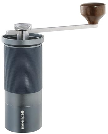 Zassenhaus Kaffeemühle MASTER, Edelstahlmühle, einstellbares Mahlwerk | Espressomühle, CNC-gefrästes Kegelmahlwerk, Silikon-Manschette, kugellager-geführte Spindel, Reinigungspinsel