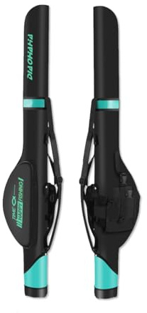 OLYSPM 130 cm Funda para Cañas de Pescar,Funda Caña Pescar,Mochila Pesca Impermeable con Dos Bolsillos Laterales,Gran Capacidad para Cañas,Carretes,Líneas