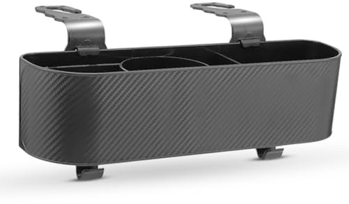 XMSCN Organiseur de siège arrière de Voiture avec Porte-gobelet, boîte de Rangement à Suspendre pour Dossier de siège avec Crochets, Multifonction pour Boissons, Aliments, collations, téléphone pour