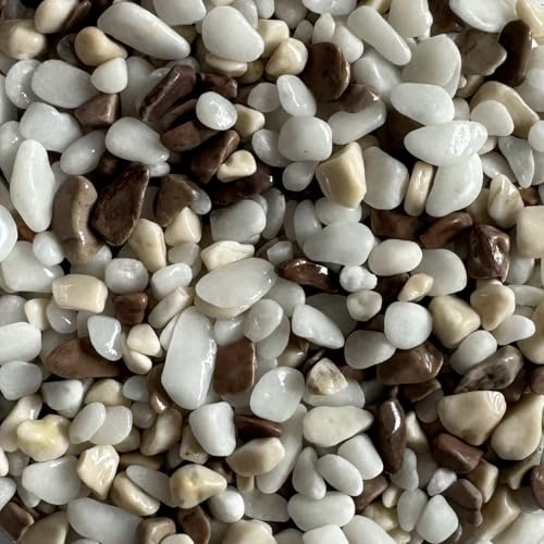 Steinteppich Epoxidharz Set Innen & Außen (ca. 56kg / 4-5m²) | 16 Farben | 50kg 2-4mm Marmorkies + 6L, 2K Epoxidharz Bindemittel | Für Balkon, Terrasse, Treppen, Garage
