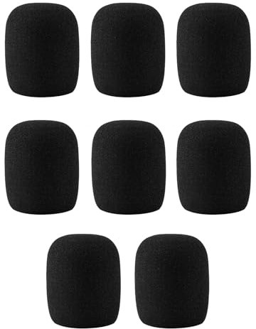 8 Stück Mikrofon Windschutz,Antibakterieller Popschutz Schaumstoff,Mikrofon Popfilter für perfekten Klangausgleich,Staubdichtes Mikrofonschutz,Ideal für KTV,Outdoor,Aktivitäten und Bühnenperformances
