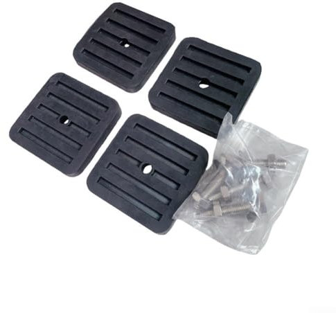 4 rutschfeste Gummi-Vibrationsdämpfungspads mit Schrauben für Klimaanlagen und Maschinen (mit Schrauben)