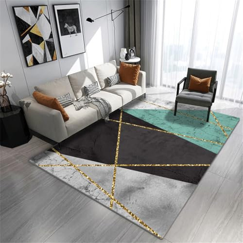 RUGMRZ Spielteppich 160X200Cm Teppich Kinderzimmer 5 Schwarz Outdoor Klein Auto Teppiche Moderne Minimalistische Geometrische Wohnzimmer Anti Rutsch Grau