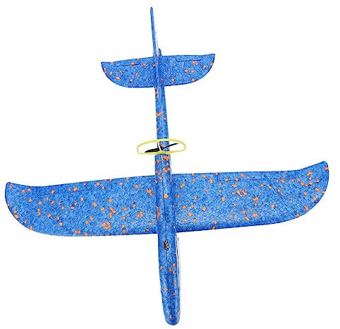 Milisten 1Stück Wiederaufladbares Fliegendes Spielzeugflugzeug mit LED Lichtern Elektrisches Flugzeugspielzeug für Outdoor Kreativität und Manuellen