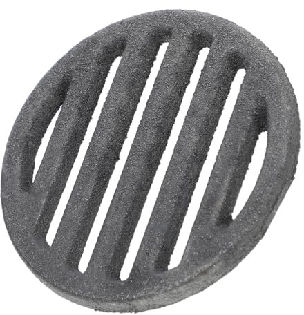 Mipcase Runder Feuerrost Aus Feuerfestem Material 10cm Für Holzofen Und Kamin Wärmeverteilung Ascheschutz Und Verbesserte Verbrennung Für Innen Und Außenbereich