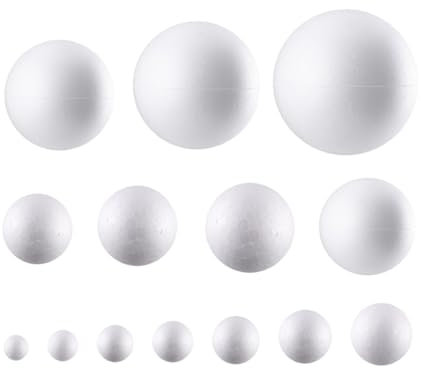 SOIMISS 200stücke STK Weiß Ball Junge Mädchen DIY Handwerk Material Lustige Runde Ball Weihnachten Ornament Layout Dekorative Requisiten Geschenke
