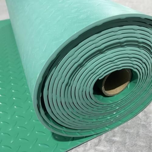 YYRHD-CZ Tapis De Sol en Caoutchouc Robuste, Revêtement De Sol De Garage De 6 Mm D'épaisseur, Imperméable Et Antidérapant, Adapté Aux Entrepôts, Ateliers, Etc(Grey,1.6x1.5m (5.2 x 4.9ft))