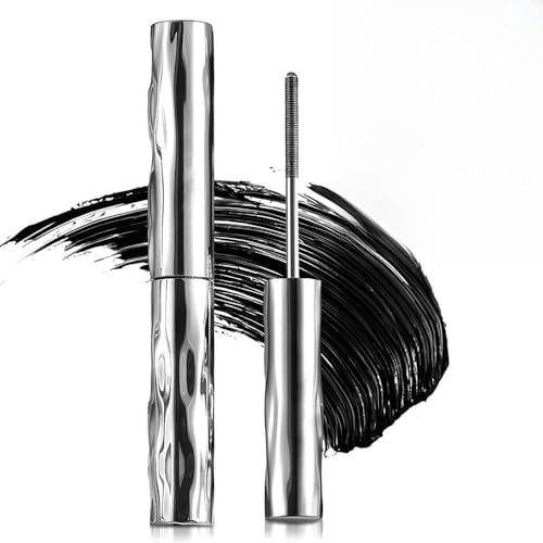 3D Curling Eyelash Iron, 2025 Neu Metal Mascara, Tubing Mascara Iron Eye Mas cara mit Metallbürste Volumengebende Wimperntusche Wasserfest Schwarz Schnell Trocknend und Wischfest (1PC)