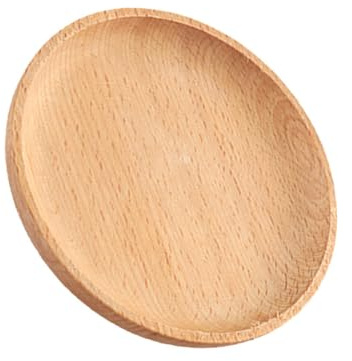 SILENRADAWN Vassoio in Legno per Ristorante 12,8x12,8 Cm, Piatto da Dessert Piccolo Versatile, Sottovaso per Frutta Rustico per Casa, Cucina e Intrattenimento