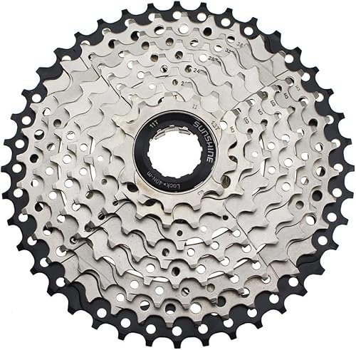 FOMTOR 9-Fach Kassette MTB 11-40 für Mountainbike, BMX, Sunrace Ultegra XT, Stahl, Silber