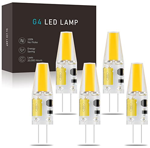 G4 LED-lampor, 3W Varmvit 3000K G4 LED-lampa AC/DC 12V 300LM, Motsvarar 30W G4 Halogenlampor, Inget flimmer Ej dimbar (Color : Warm White 3000K, Size : 5PCS)