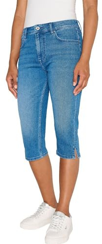 Pepe Jeans Skinny Crop Hw Shorts Mujer, Azul (Denim-HU6), 24W