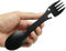 Travel Cutlery - Premium Spork Reusable- Portable Camping Cutlery Set,Bottle Can Opener Outdoor Spoon Fork Eating Multi-Tool Utensil (Black)