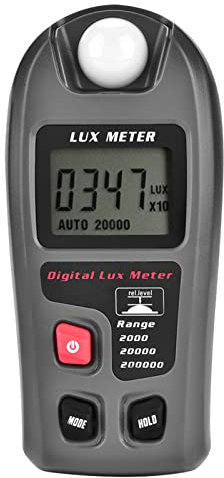 Digital Lux Meter, LCD Screen Lux Meter, Automatic Sensor for All Light Sources Including LED, Light Lighting for Indoor Plants, Photography