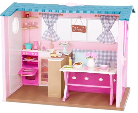 Our Generation - Maison de Campagne OG - Maison de poupée - Meubles, Aliments pour Enfants et Sons d'animaux - Accessoires pour poupées de 46 cm - Jouets pour Enfants de 3 Ans et +