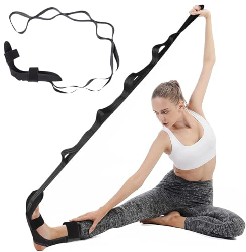 Sangle de Yoga, Elastique Musculation Jambes, Yoga Strap avec 7 Boucles, Sangle d'exercice, Jambes Ceinture D'étirement des Ligaments, Glute Band, Sangle de Yoga Elastique pour Yoga Fitness Pilates