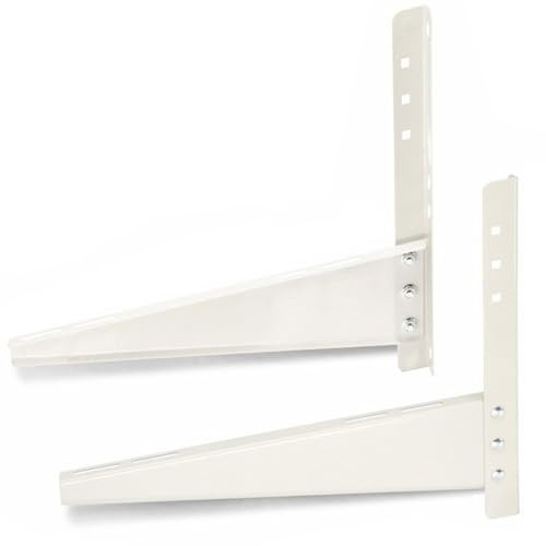 Soporte para unidad exterior aire acondicionado, capacidad carga de 150kg, acero laminado en frío endurecido, resistente al óxido y fácil de instalar(16000-28000 BTU)