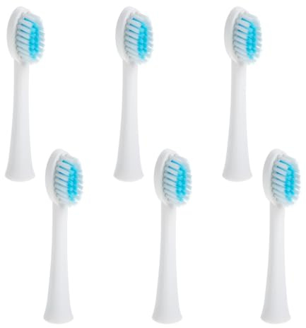 6 Cabezales de Cepillo de Dientes Eléctrico X-3 de Nailon | Recambio Portátil, 6 Piezas, Nailon Delicado, Limpieza Profunda, Adultos, Estándares de Salud y Seguridad