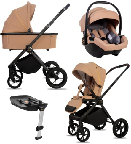 BabyLux® Carrito Bebe 4en1 BOLDO, Conjunto de Cochecito Ligero y Plegable