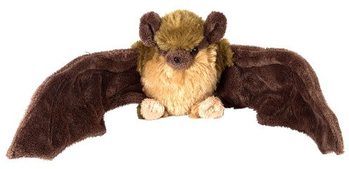 Wild Republic Cuddlekins Mini Pequeño Murciélago Marrón, Animales de Peluche, 20 cm, Regalo Recién Nacido, Peluches para Niños, Juguete de Peluche, Peluches, Elaborado con Botellas Recicladas