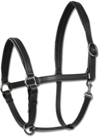 WEMBLEY WALDHAUSEN X-Line Lederhalfter Finesse II Warmblut, schwarz/schwarz