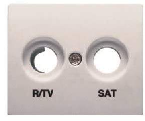 Bjc iris color - Tapa toma r/tv-sat serie iris/aura aluminio mercurio