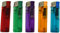 2J Briquet Slim Gaz, Lot De 5 Briquets Electriques Electroniques Translucide Rechargeables Et Pas Cher, Assortiment De 5 Couleurs pour Fumeur De Cigarette Longue Et Courte,