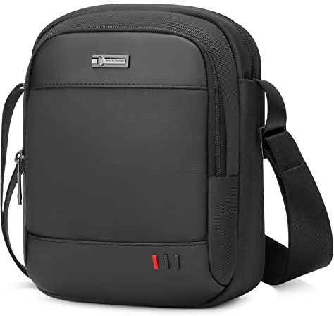 BAIGIO Herrentasche Umhängetasche Klein für Tablet/iPad 8 Zoll, Herren Schultertasche Männer Tasche Crossbody Bag Reise mit Viele Fach für Sport, Reisen, Arbeit