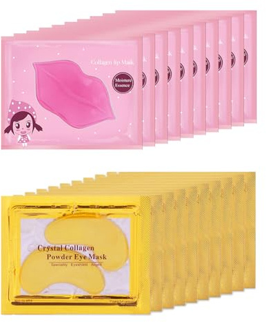 20 Pairs Lip Mask & Eye Mask, Under Eye Patches, Lip Mask Skincare, Bridesmaid Gifts, Party Supplies, Gifts for Women, Bulk Gifts for Women, Girl Stuff, Bachelorette Party Favors, Mothers Day Gifts