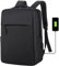 Mixroom Zaino Laptop Borsa Porta PC Portatile per Computer Custodia Notebook fino ai 15 Con Attacco USB Colore Nero Z8