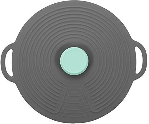 Healeved Silikondeckel 32 Cm Universal Frischhaltedeckel Lebensmittelabdeckung Vakuum Deckel Für Pfannen Und Schüsseln Küche Und Kühlschrank